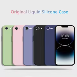 Funda iPhone 16e de silicona líquida antichoque para cámara