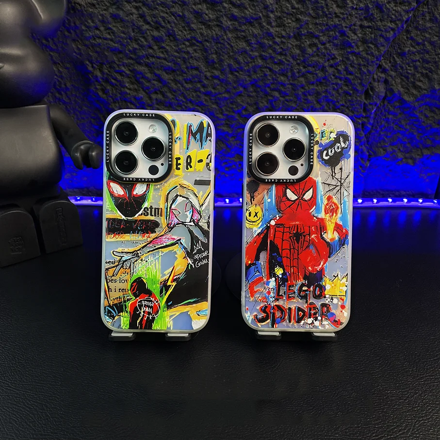 Funda de arte de moda spiderman para Samsung A35 A55 A25 A05 A15 A54 A34 A24 A14 A04 A13 A73 A53 A33 A23 A03 A13 A52 A72 4G 5G - imagen 2