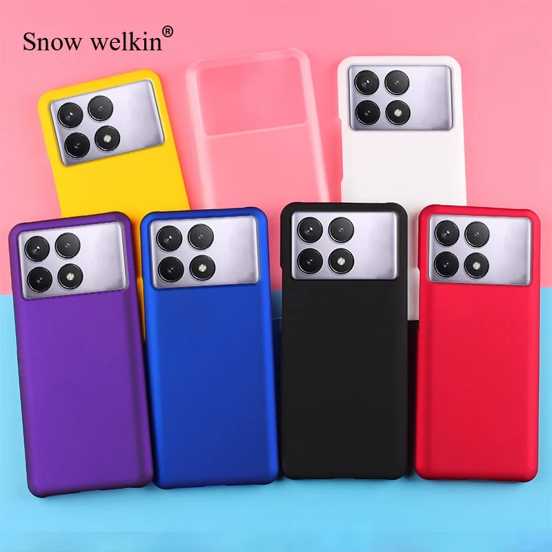 Para Poco F6 Pro funda de plástico duro mate de goma de lujo para Xiaomi Poco F6 Pro fundas traseras para teléfono - imagen 2