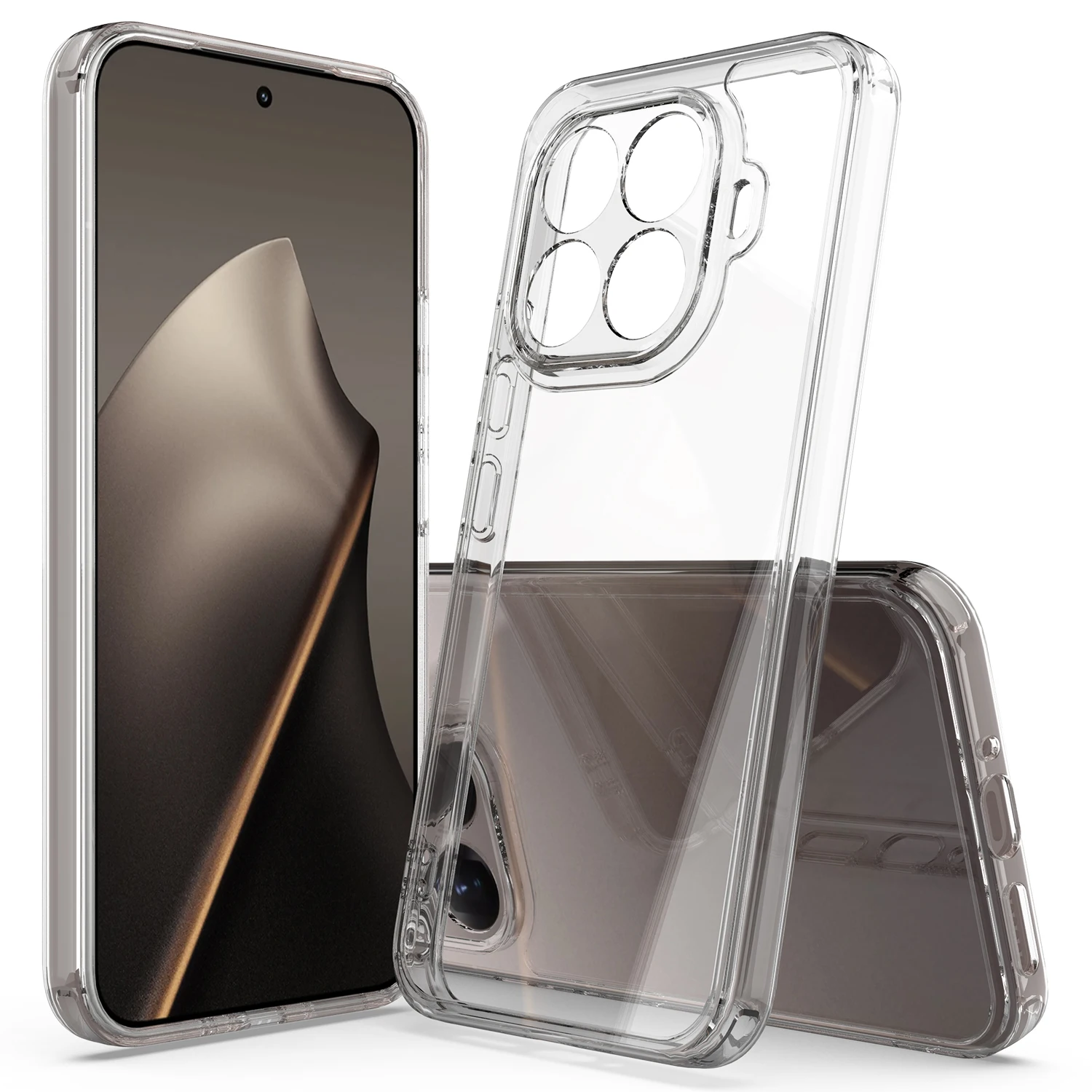 Funda para Xiaomi 15T Pro PC acrílico transparente a prueba de arañazos protección de cámara cubierta dura para Xiaomi 15T 14T Pro Mi15 Ultra