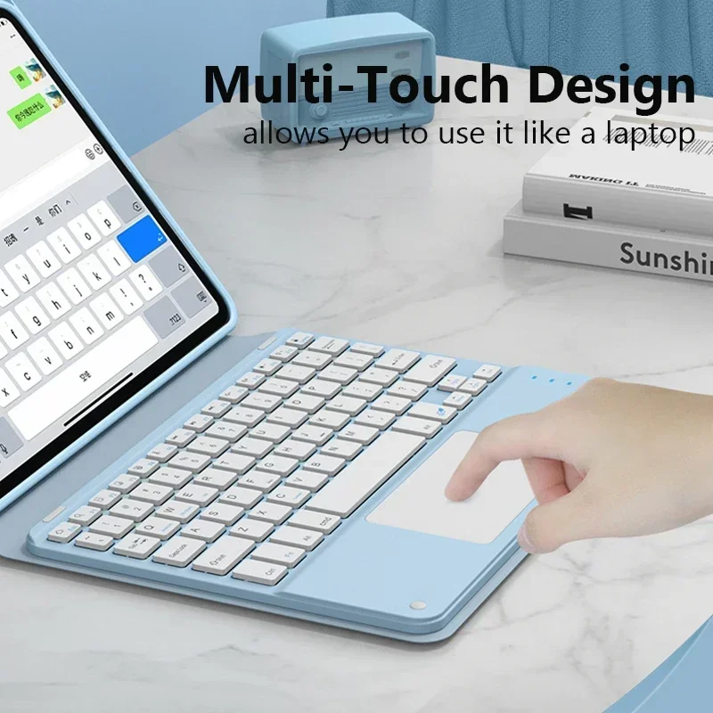 Funda con teclado mágico para iPad Air 5 4 Pro 12,9 11 10,2 10,5 7th 8th 9th 10th 10,9 2024 2022 funda magnética para teclado - imagen 4