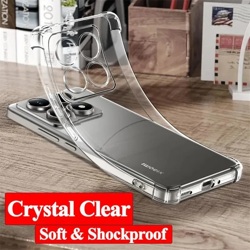 Funda para Xiaomi 15 14 13 15T 14T 13T 12T Pro Lite cubierta protectora cuatro esquinas a prueba de golpes parachoques Coque Fundas - imagen 4