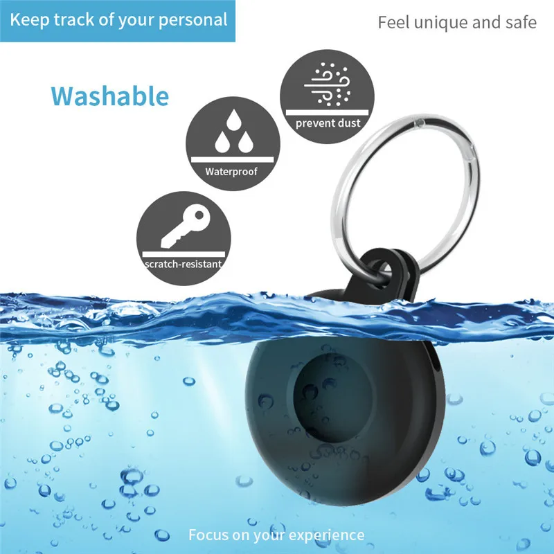 Funda protectora para Apple AirTag Tracker mascotas niños dispositivo rastreador cubierta protectora de silicona para etiquetas de aire accesorios de localizador GPS - imagen 2