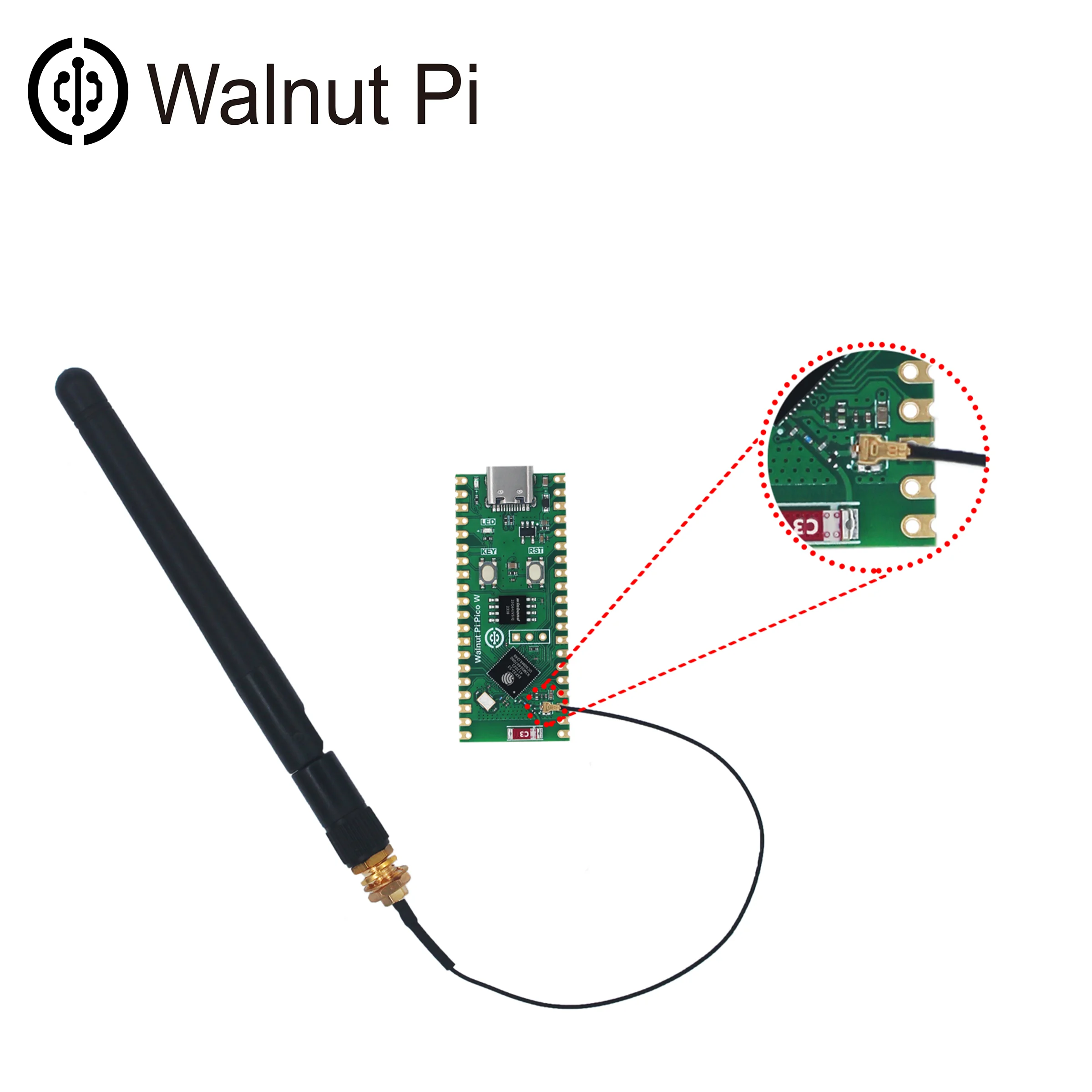 Placa de desarrollo Walnut Pi PicoW ESP32-S3 S3R2 2,4G WiFi 802,11 B/G/N + Bluetooth 5 para Raspberry Pi PicoW - imagen 5