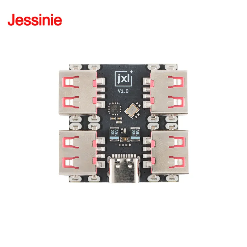 5 uds/1 unidad USBHUB USB 2,0 a 4 canales Hub módulo PCB USB2.0 divisor USB-HUB tipo C placa de expansión extensora 4 puertos 40MB/S - imagen 4