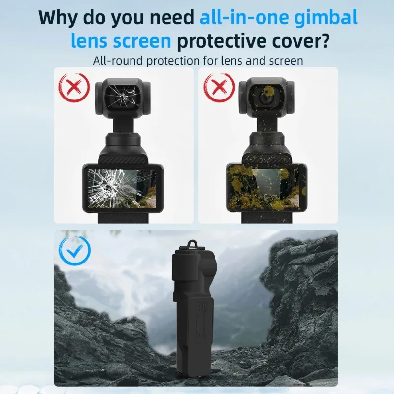 Funda protectora para DJI Osmo Pocket 3, tapa de lente de cámara antiarañazos, carcasa protectora resistente a los arañazos para Pocket 3 - imagen 3