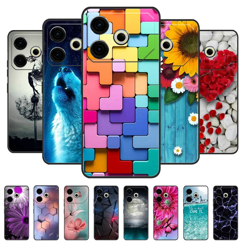 Para Tecno Pova 6 Neo funda Pova6 Neo funda trasera de silicona de lujo para teléfono Tecno Pova 6 Neo fundas Pova 6Neo carcasa protectora Capas