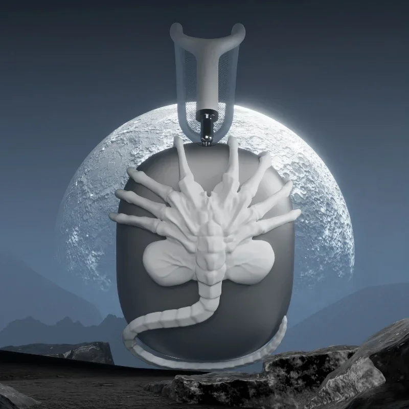 Facehugger-funda para auriculares AirPods Max, personalizada, impresión 3D, diseño Original alienígena, bonita funda para auriculares, accesorios para auriculares Y2K - imagen 3