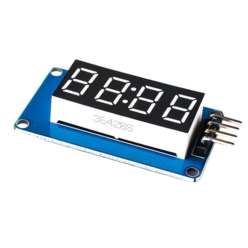 Módulo de pantalla digital de 4 dígitos Brillo LED ajustable con puntos de reloj Accesorios Bloques de construcción - imagen 2