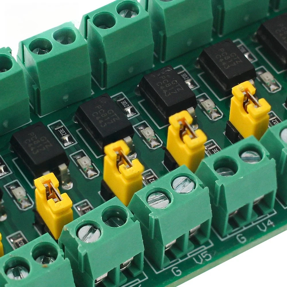 Módulo de placa de aislamiento de optoacoplador de 8 canales PC817, módulo de placa de aislamiento de voltaje, controlador de 3,6-30V, módulos aislados fotoeléctricos - imagen 3