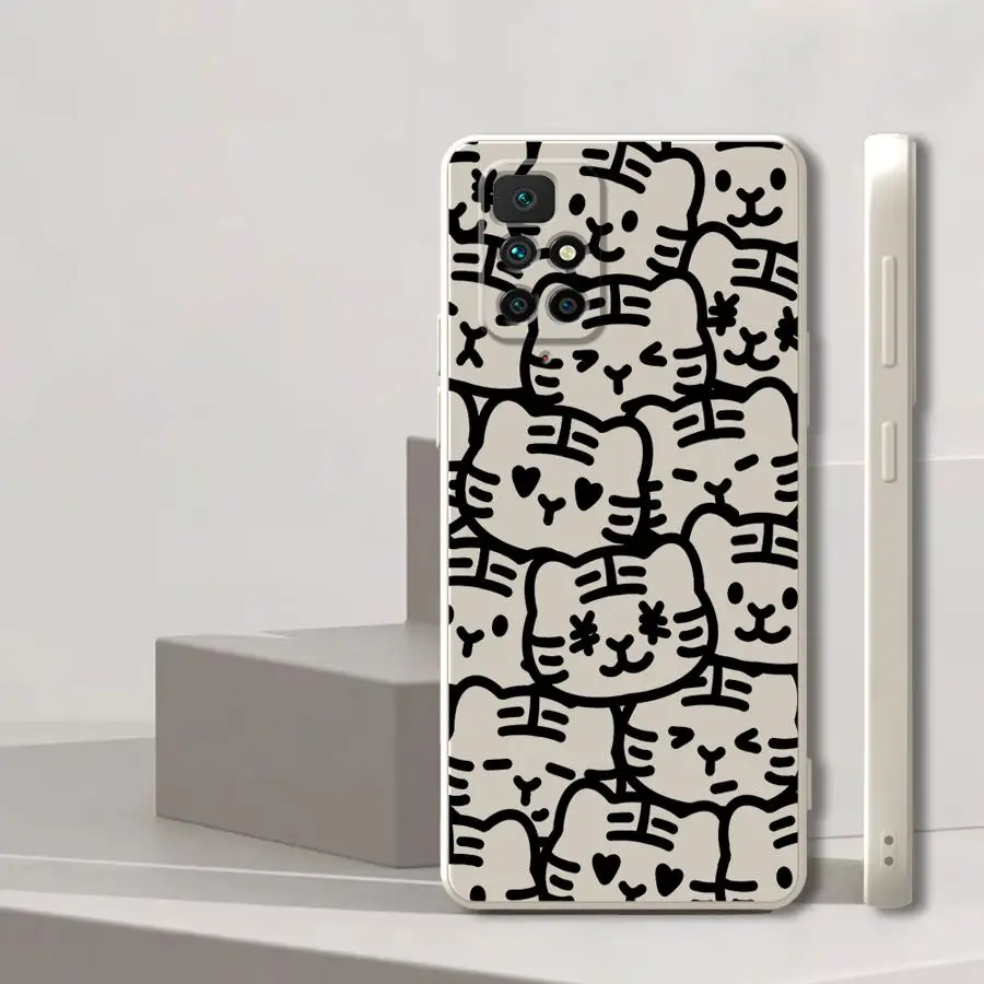 Funda para Xiaomi Redmi 13C K60 K40 14C A3x 9 8 A1 10 12C A2 funda suave lindos animales tigre - imagen 2