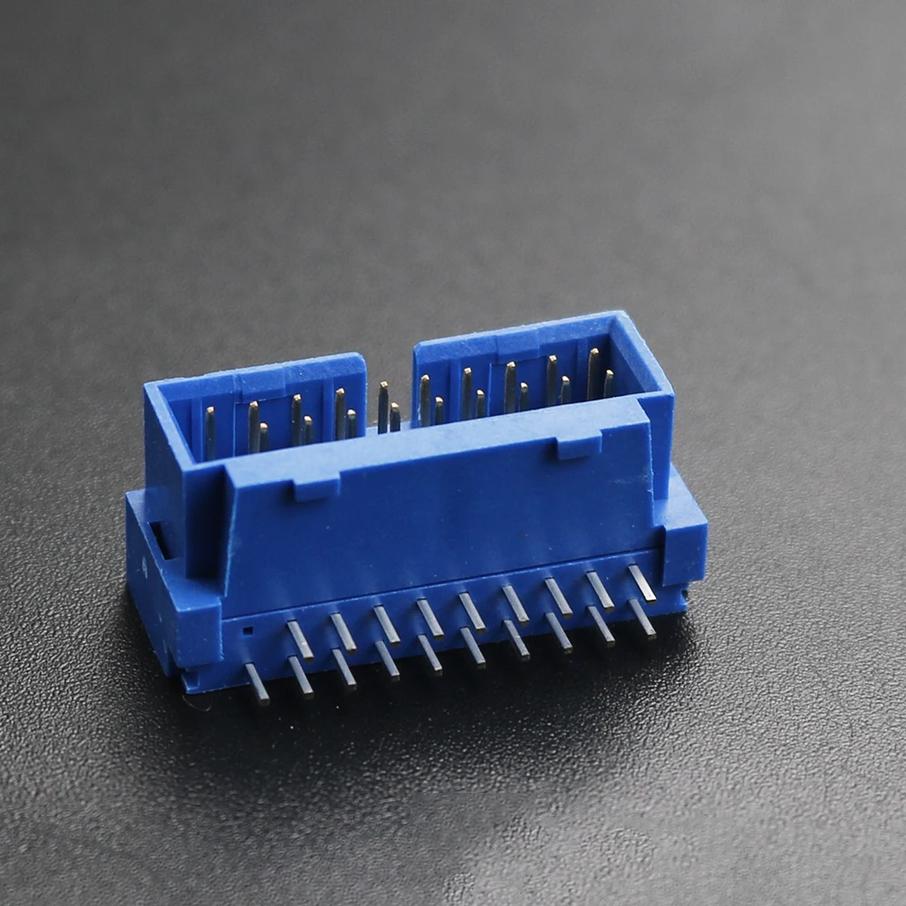 Conector macho de expansión para asiento delantero, placa base de 90 grados, USB 3,0, 19P, 20 pines, USB3.0, 20 P, 1/2/5/10 piezas - imagen 4