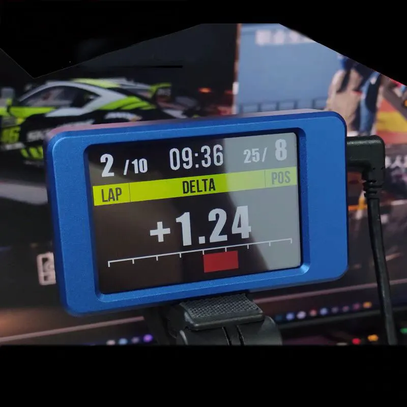 Temporizador de pantalla de velocidad de carreras Sim, juego de simulación, temporizador de carreras, perfil de aluminio para PC, USB, pantalla táctil de 3,5 pulgadas - imagen 2