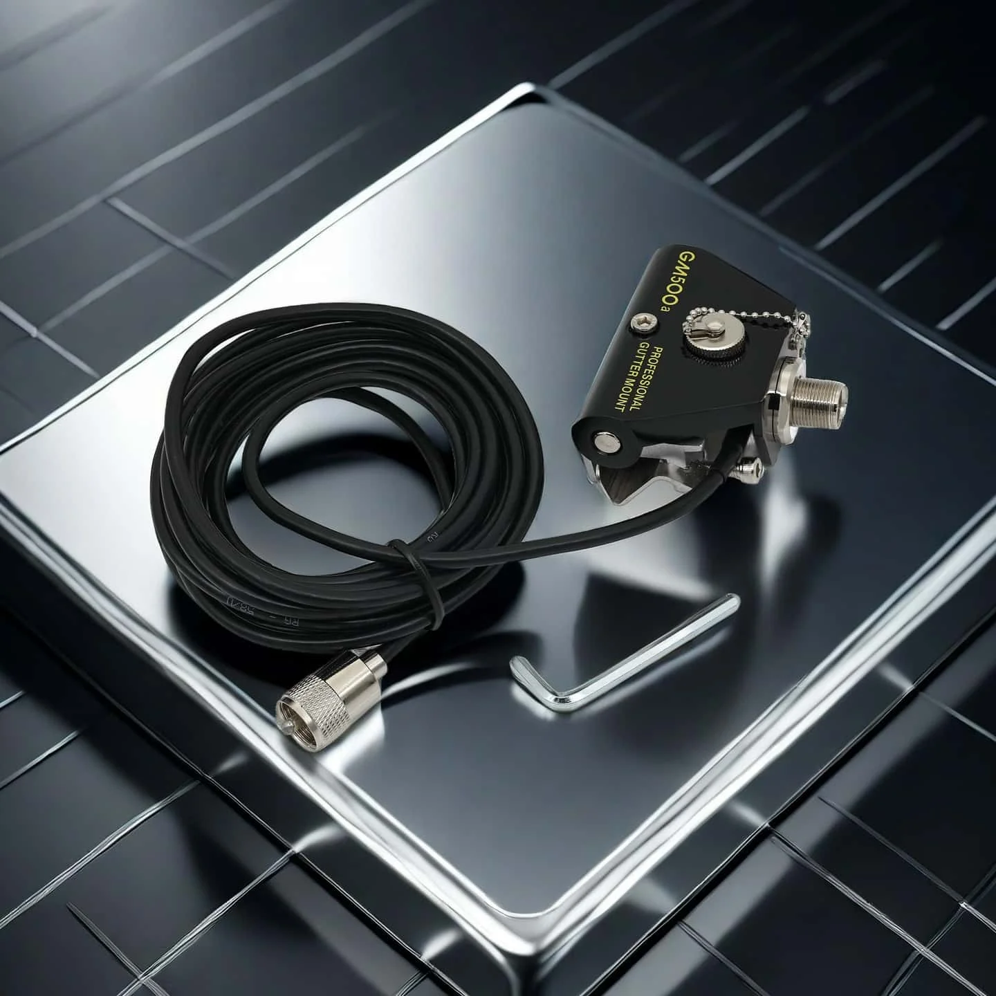 GM500a Clip de coche Soporte de base lateral GM500a Clip de canalón de lluvia Correa lateral de tarjeta-3 Línea de 4 metros