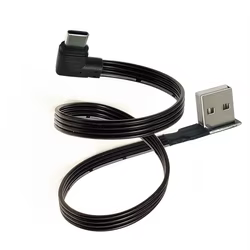 Cable USB-C Plano Corto para Proyección de Pantalla en Coche