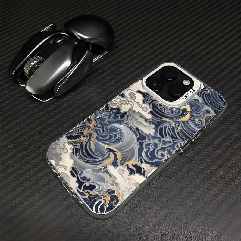 Funda Sea Wave para iPhone 16 15 14 13 12 11 Pro Max XS XR 7 8 Plus cubierta a prueba de golpes carcasa anticaída - imagen 5