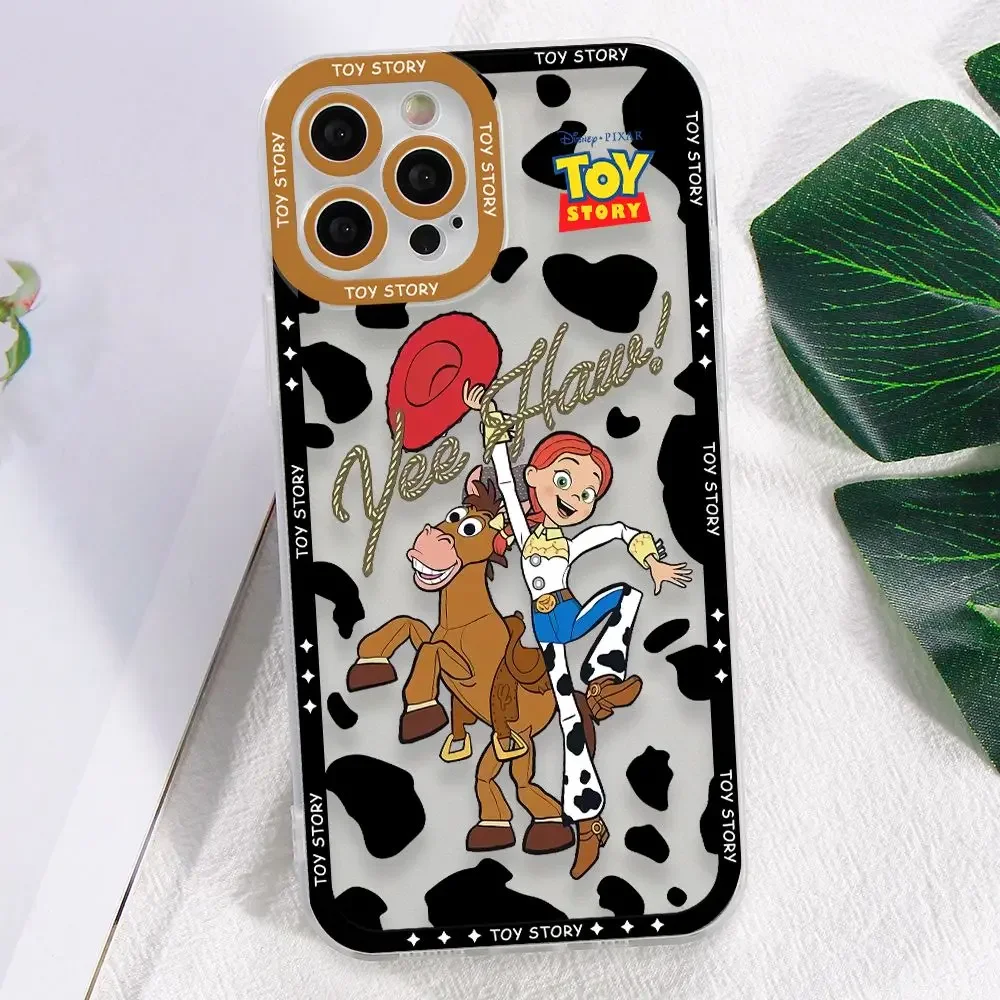 Toy Story-funda de teléfono Woody Alien para iPhone 16, 15, 14, Plus, 13, 12, Mini, 11 Pro Max, X,s, XR 7, 8, funda suave transparente con estampado de borde - imagen 5