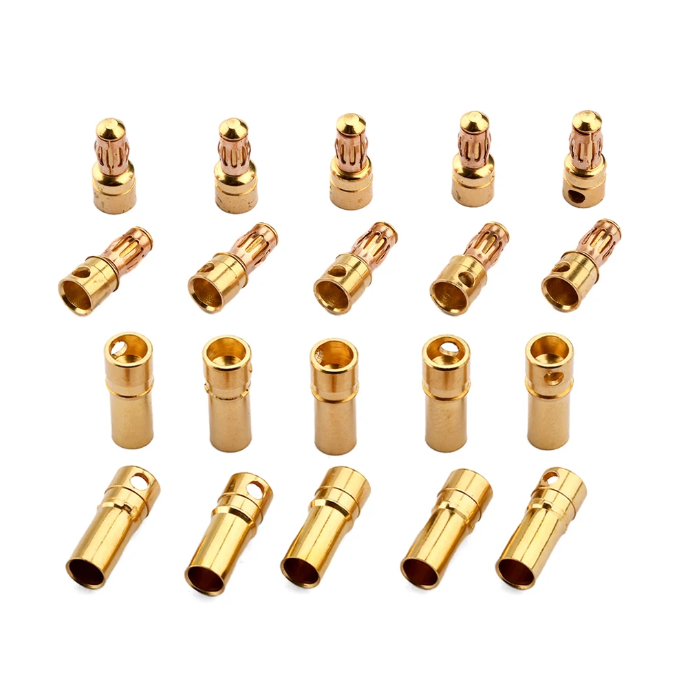 Conector Banana macho/hembra para Motor de batería ESC, 3,5mm, 10 Uds.