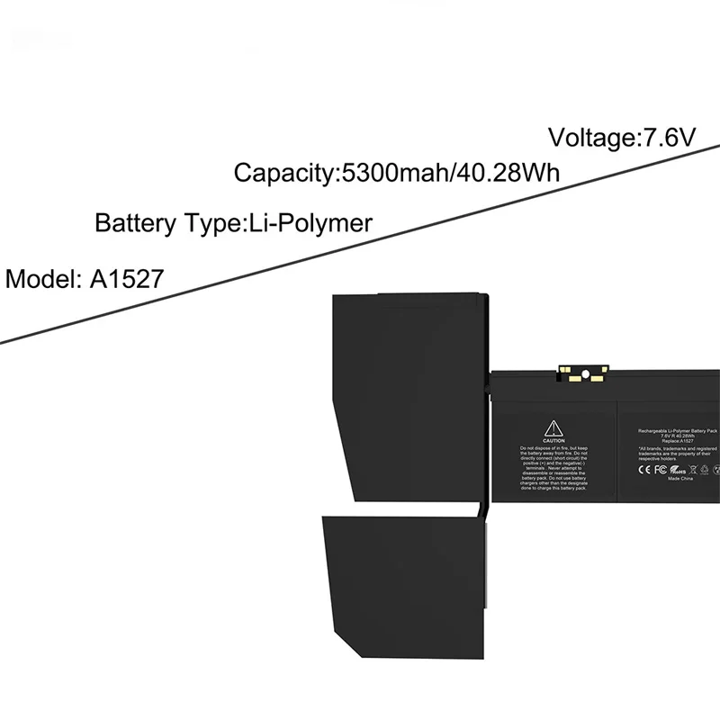 JGTM A1534 A1527 A1705 (principios de 2015 principios de 2016 MEDIADOS DE 2017) batería de ordenador portátil para MacBook de 12 pulgadas Retina EMC 2746 2991 3099 MNYG2 - imagen 3