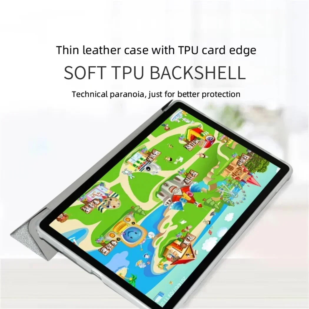 Funda Smart Cover para Teclast P50Ai 2024 (11 Pulgadas) – Carcasa con Soporte Trifold, Cuero PU y Parte Trasera de TPU Blando - imagen 4