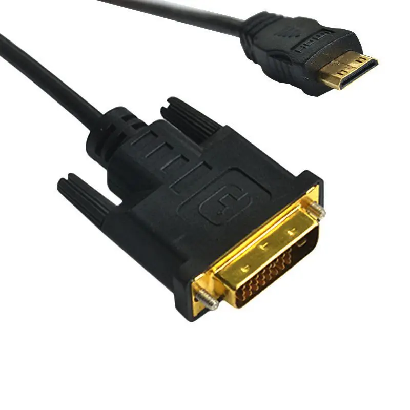 Mini HDMI Compatible con DVI 24+1 Conexión pública Mini HDMI Compatible con DVI Cable de conexión de alta definición 0,3 metros - imagen 4