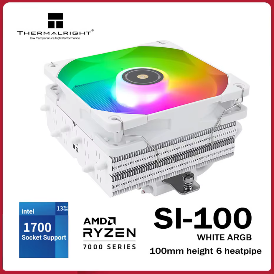 Thermalright SI-100 Blanco Disipador CPU para LGA1700 AM4 AM5