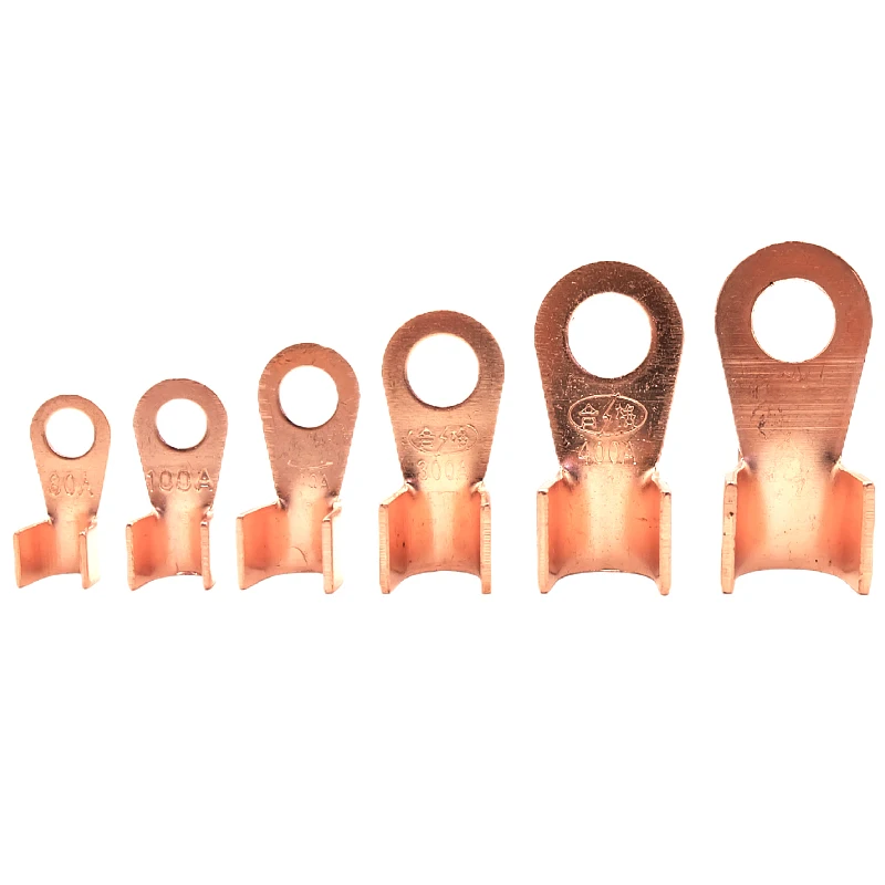 Terminal serie OT 3 10 20 40 50 60 80 100A Cable de empalme cobre forma O conector de Cable desnudo Circular terminal abierto eléctrico desnudo - imagen 3