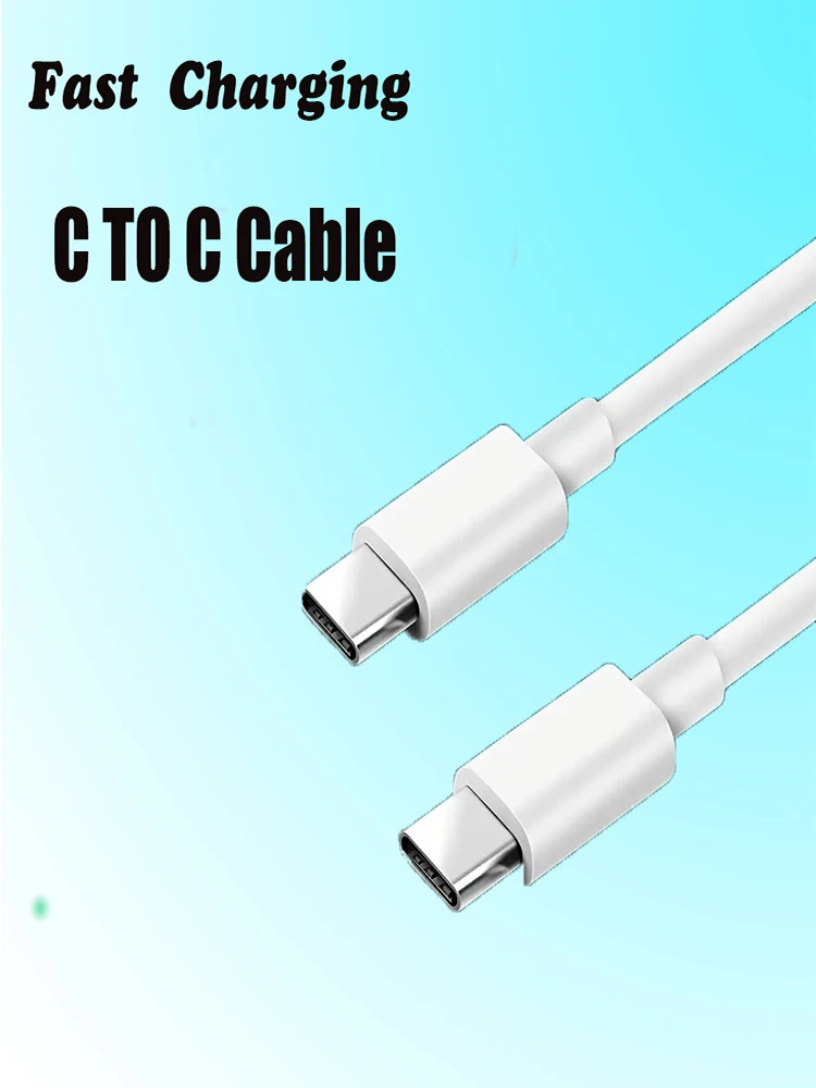 PD 60W USB C a USB tipo C Cable de datos de carga rápida para Iphone 16 15 Huawei Samsung Xiaomi línea de datos Cable de teléfono blanco y negro - imagen 2