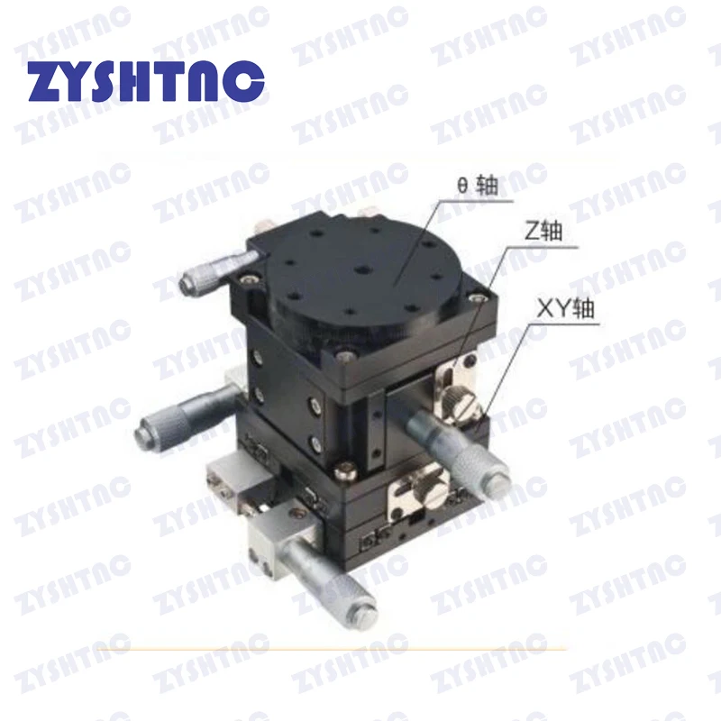 XYZR-eje 40x40mm 60x60mm Tipo V, plataforma de recorte de 4 ejes, rodamiento de etapa lineal Manual, mesa deslizante de afinación LT60/80/125 LTP40 - imagen 2