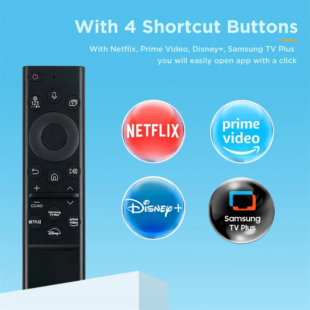 BN59-01385A Control remoto por voz para televisores Samsung Smart TV 2019-2023 Crystal UHD Neo QLED OLED 4K 8K Series (sin función solar) - imagen 2