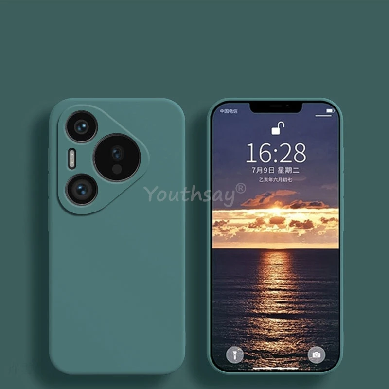 Para Huawei Pura 80 Pro funda Pura 80 Pro funda de silicona líquida lisa TPU anticaída mate Protector de teléfono Huawei Pura 80 Pro funda - imagen 5