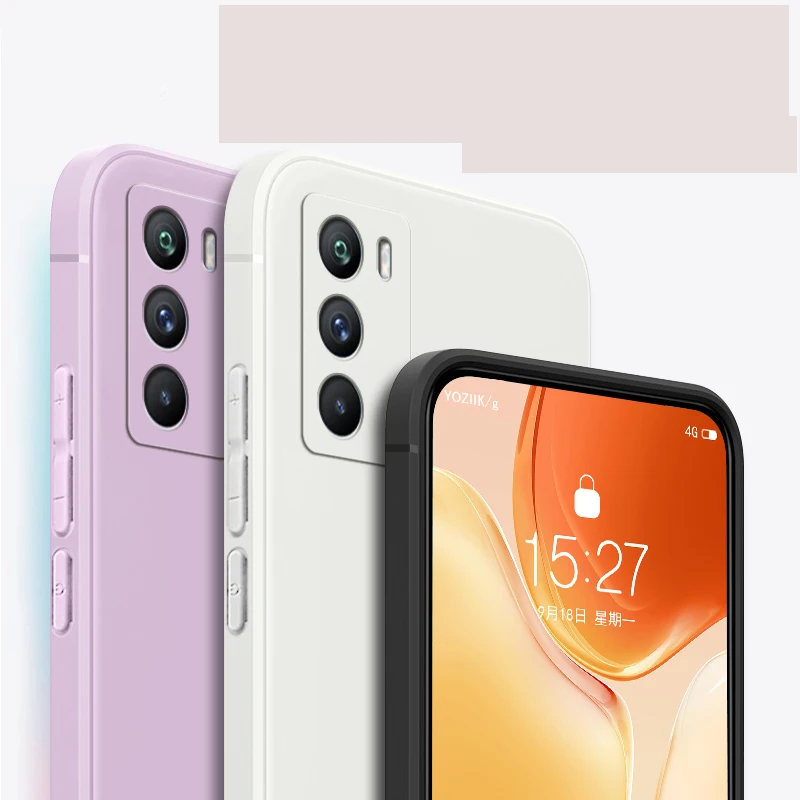 Funda Silicona Líquida VIVO iQOO Neo 5 Suave Cuadrada – Parejas - imagen 4
