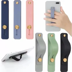 Banda muñeca móvil universal iPhone Xiaomi agarre dedo color liso