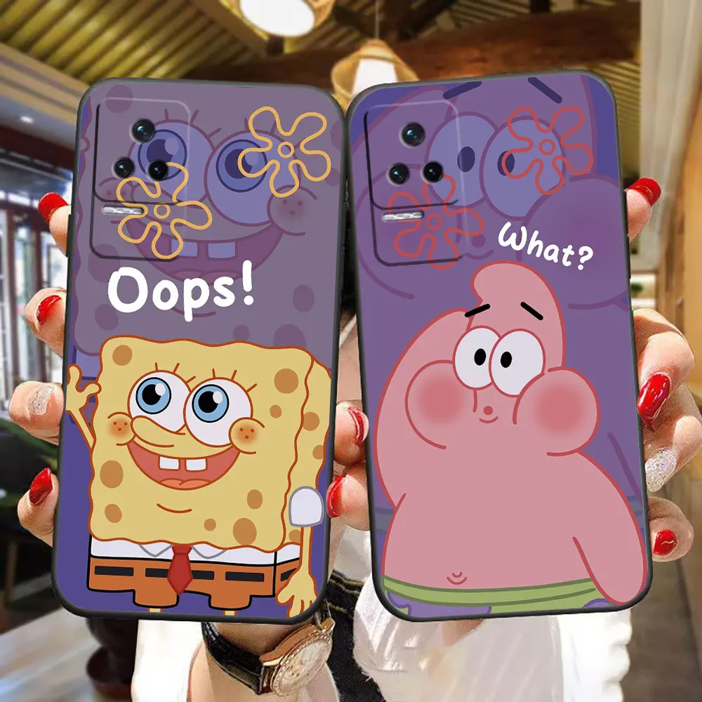 S-SpongeBob S-SquarePants funda de teléfono con foto personalizada para Redmi K60 K40 K30 14C 13C 12 10 10C 9T 9C 9A 9 8 7 6 A1 A2 A3 A5