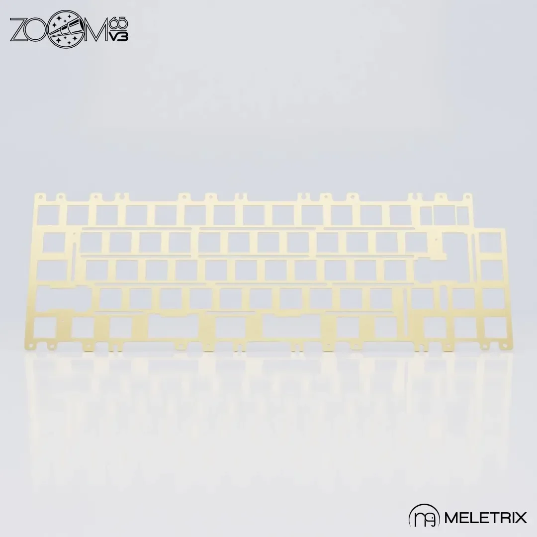 ZOOM65 V3Accesorios para teclado Fibra de carbono/fr4/cobre/aluminio/pc/pompa Placa de posicionamiento PCB personalizado para teclado mecánico - imagen 3