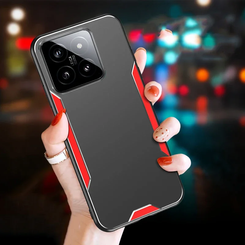 Funda rígida de Metal de aleación de aluminio para Xiaomi 14 T Pro 14 T, carcasa protectora de silicona Ultra mate para Mi14TPro, Xiaomi 14 Civi - imagen 4