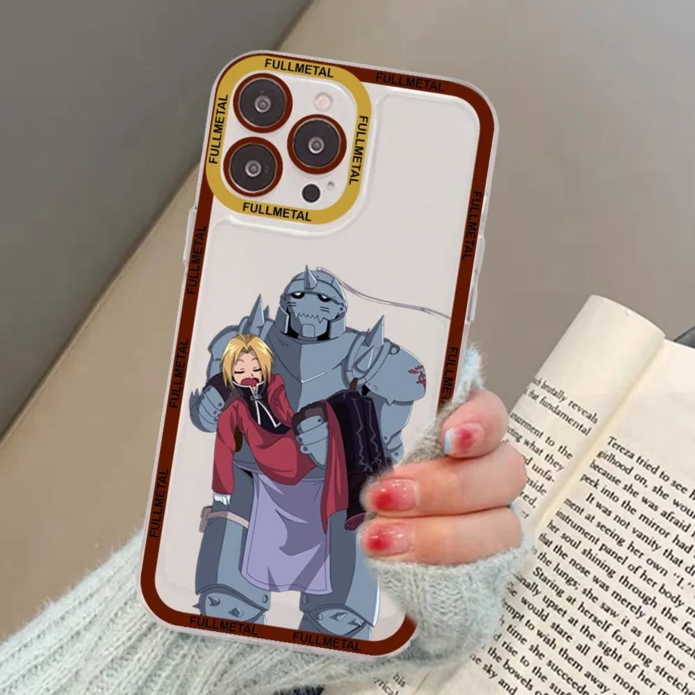 Amine Funda de teléfono Fullmetal Alchemist para Samsung S 20 21 22 23 lite plus, ultra transparente - imagen 5