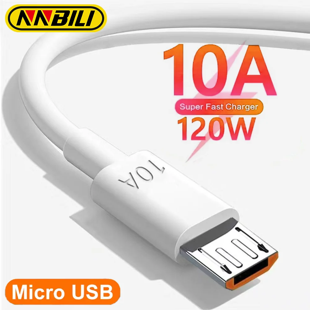NNBILI-Cable Micro USB Universal 10A, Cable USB de carga rápida de velocidad para Samsung Galaxy S7 S6 PS4 MP3 TV, Cables de datos para teléfonos Android