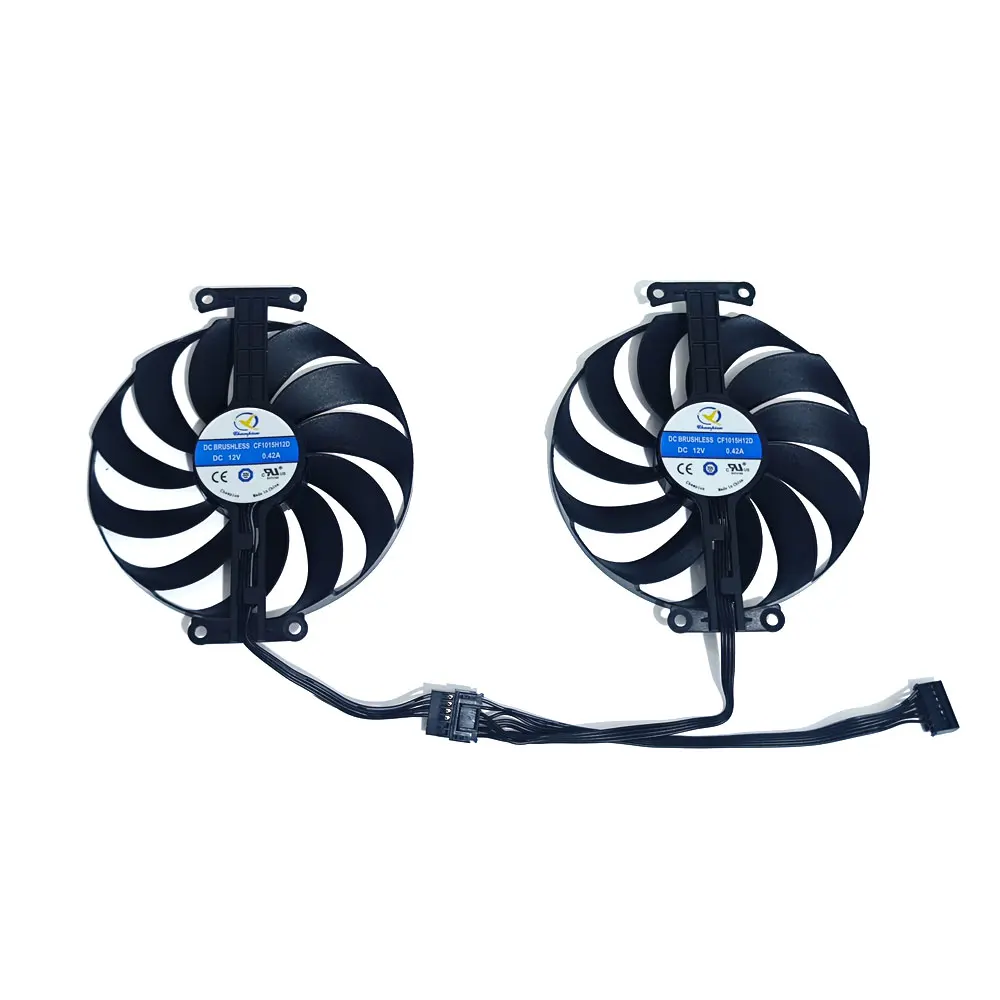 2 VENTILADOR 95 MM CF1010U12S FDC10U12S9-C T 129215 Ventilador de refrigeración de tarjeta de vídeo SU, para ASUS KO GeForce RTX 3070, RTX 3060TI, RTX 3060 OC Edition - imagen 5