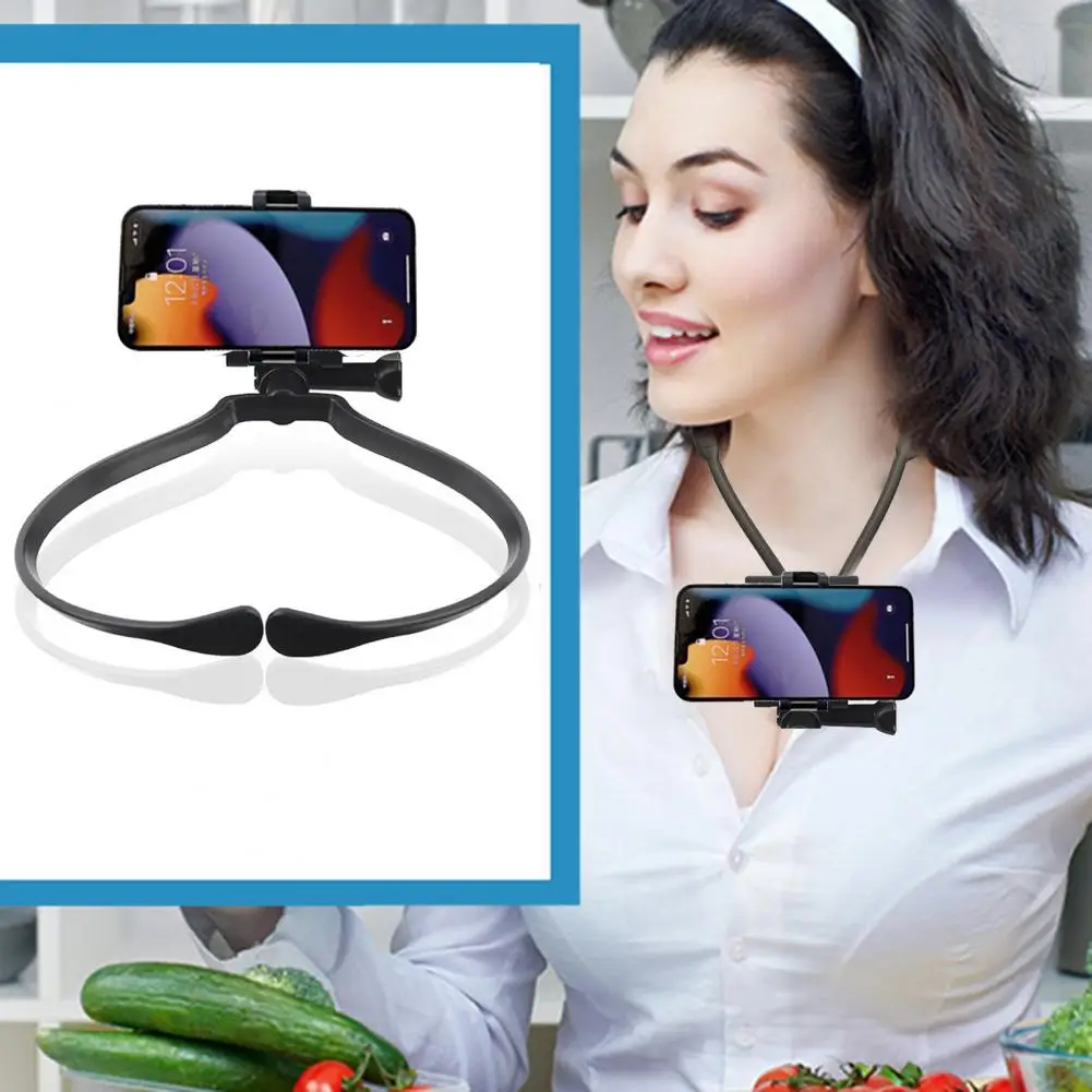 Soporte de teléfono para disparar manos libres soporte de teléfono giratorio de 360 grados soporte para el cuello trípode portátil Universal para teléfono móvil - imagen 4