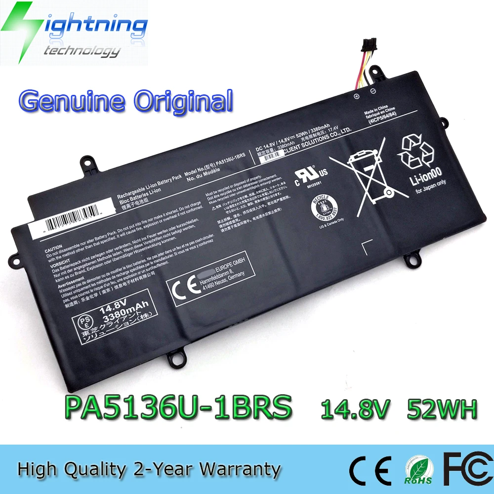 Nueva batería Original y genuino para ordenador portátil PA5136U-1BRS 14,8 V 52Wh para Toshiba Portege Z30 Z30-A Z30-B Z30-C Z30-A1301