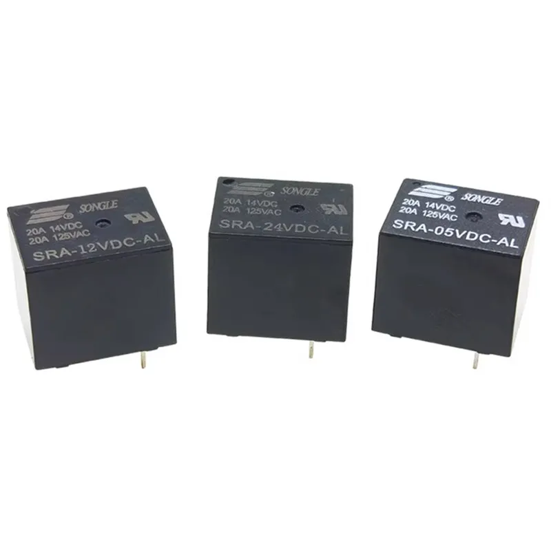 50 Uds relé de potencia SRA 05VDC 12VDC 24VDC AL 4Pin SRA-05VDC 06V 12 24VDC CL 5Pin 20A 125VAC SRA-05VDC-AL SRA-12VDC-CL - imagen 4