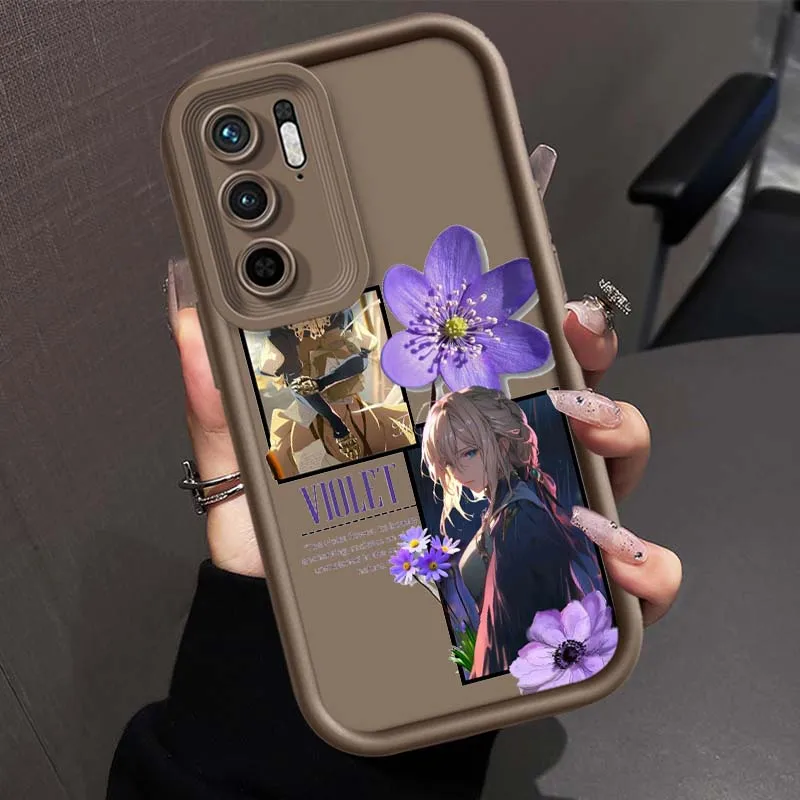 Funda Violet Evergarden para Redmi Note 11 10 9 8 7 11S 11E 10T 10S 9S 11T Pro Plus 5G, Diseño de Escalera de Ojos - imagen 4