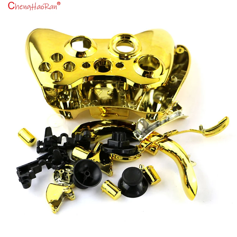 1 Juego de accesorios completos para XBOX 360, funda para mando inalámbrico, carcasa para mando, cubierta con Kits de botones, parachoques de palo analógico - imagen 4