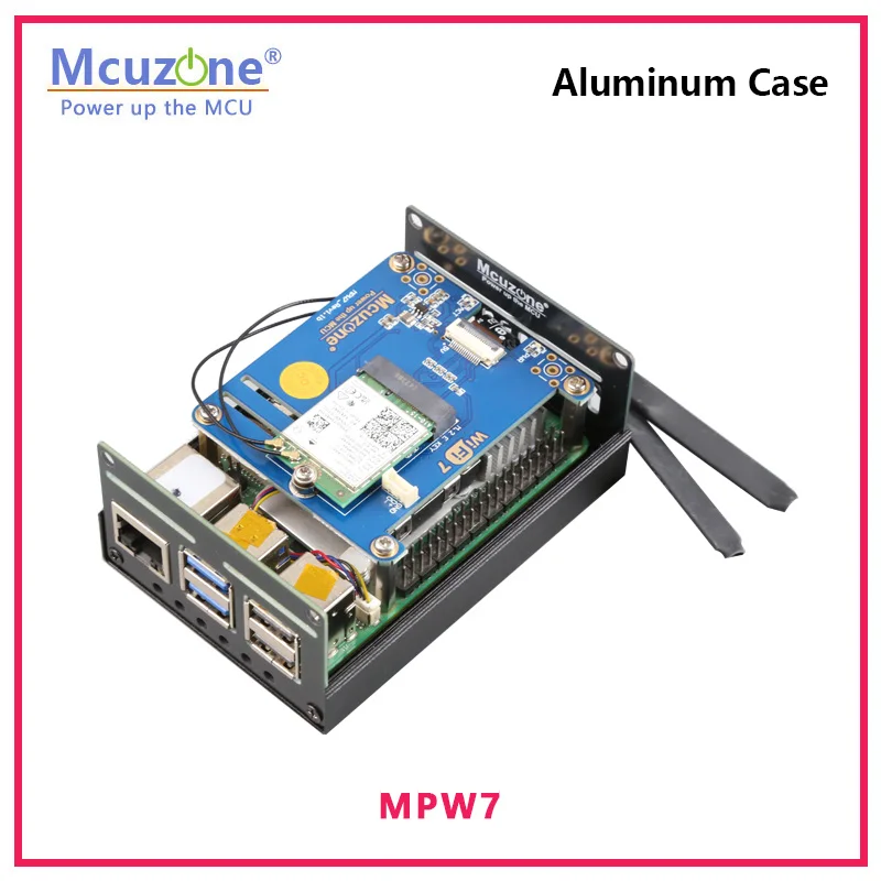 Caja de aluminio Raspberry Pi 5, compatible con RPi5 con MPS2280, MPS2242, MPS2280D, MPSAI, MPWAI, MPSTPU, MPW7, MPS2280-PoE - imagen 4