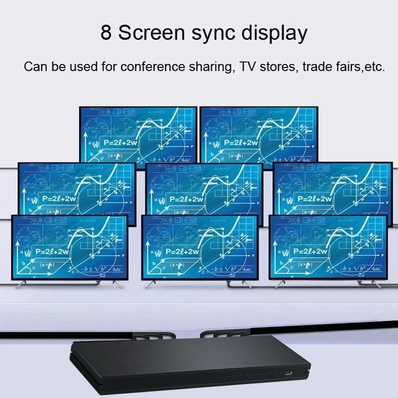 Convertidor distribuidor de Audio y vídeo divisor HDMI 4K 1x8 para DVD Xbox PS4 ordenador portátil PC a Monitor de TV pantalla de modo de copia de 1 entrada y 8 salidas - imagen 5