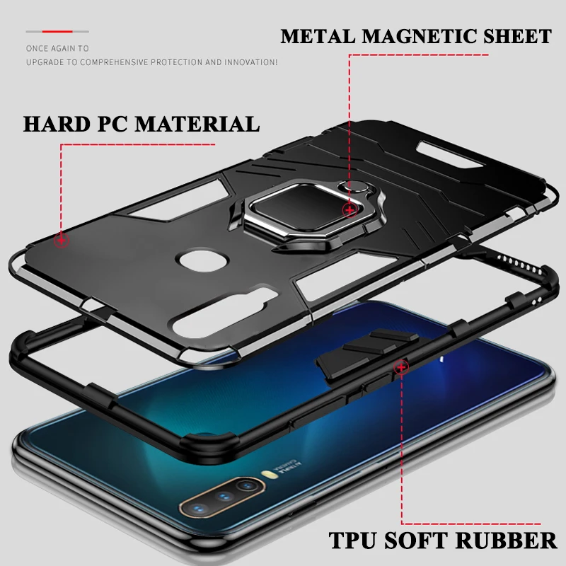 Funda armadura a prueba de golpes para VIVO Y31 2021 Y51 2020 Y11 Y12 Y15 Y17 2019 Y19 V17 Neo V20 SE V21E S9 S9E S10 Pro 4G 5G - imagen 5
