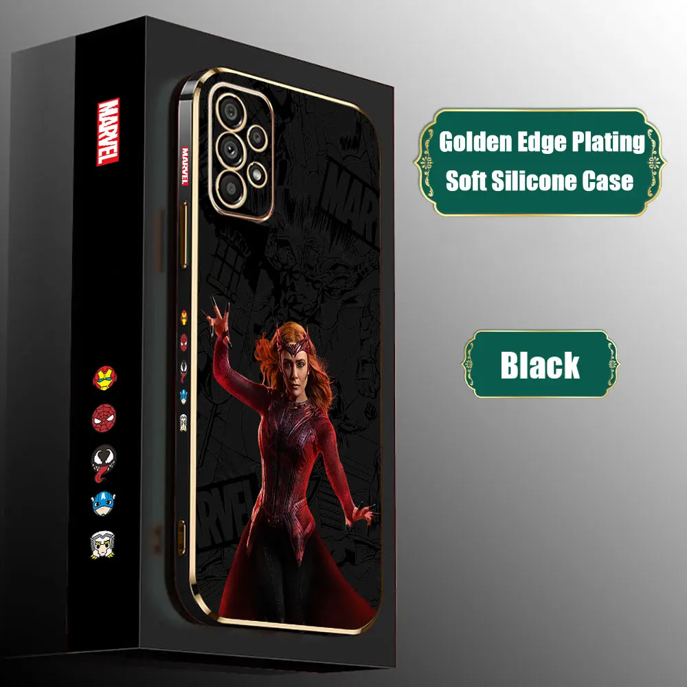 Marvel Wanda Scarlet Witch Case para Samsung Galaxy, A55, A54, A53, A52, A52S, A51, A73, A72, A71, A42, A35, A34, A33, A32, A31, A25, A24, 5G - imagen 3