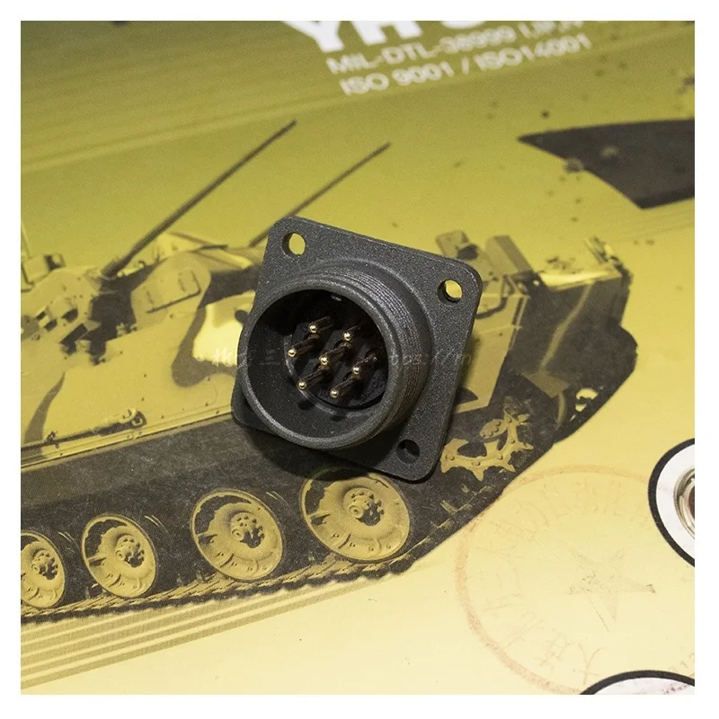 5015 enchufe de aviación estándar americano MS3106A 16S-1S 16-1S MS3102A 16S-1P 16-1P 7 Core Pin conector de aviación impermeable - imagen 2