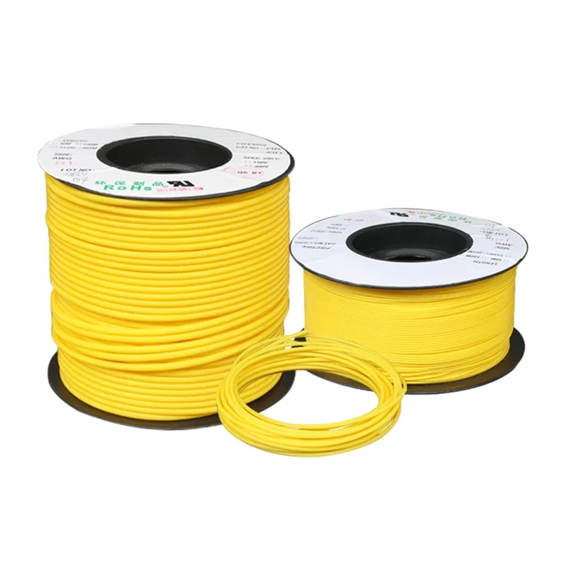 Tubo de PTFE de 1 ~ 100m, 30L - 8L, azul, amarillo, 2,5KV, 150V, Protector de calor, tubo resistente a la corrosión y la temperatura, capilar aislado F46 - imagen 3